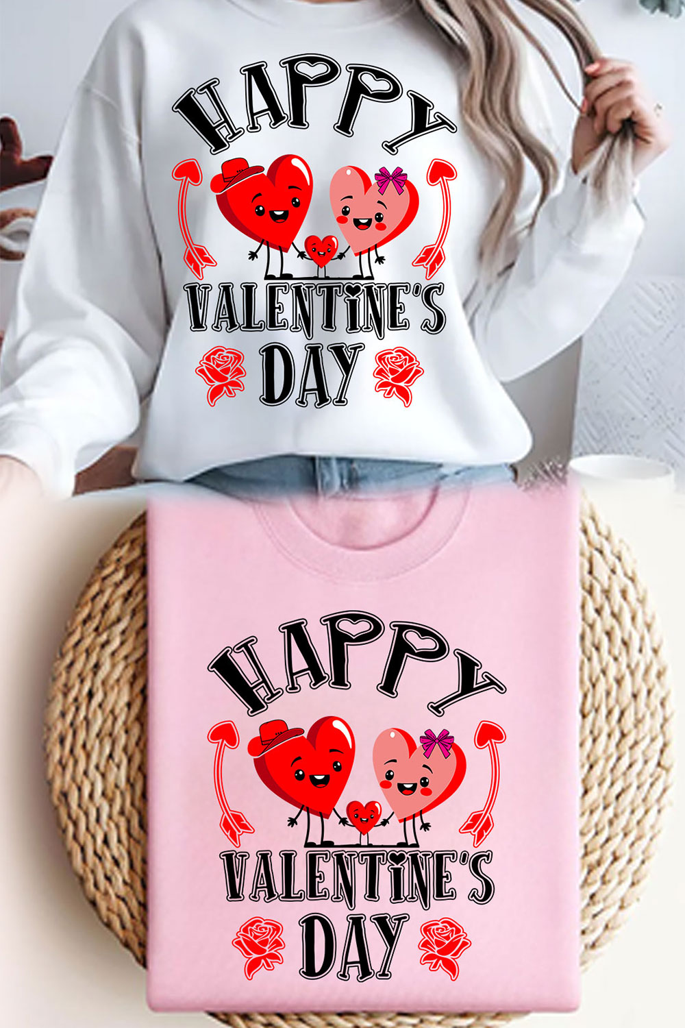 Love Valentine day t shirt design png pinterest preview image.