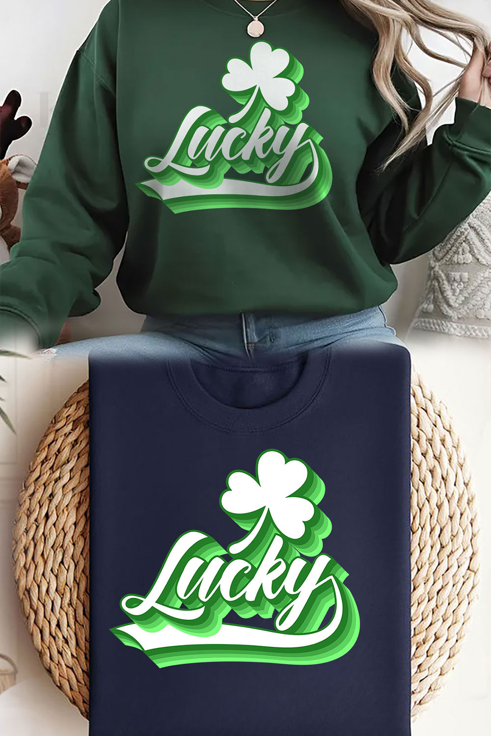 St Patrick’s Day T-Shirt Design, Retro Checkered St Patrick’s Day PNG, Coquette St Patty’s Day png, Lucky Shamrock PNG, St Patricks Coquette Png, Lucky Charm Png, Irish Png pinterest preview image.