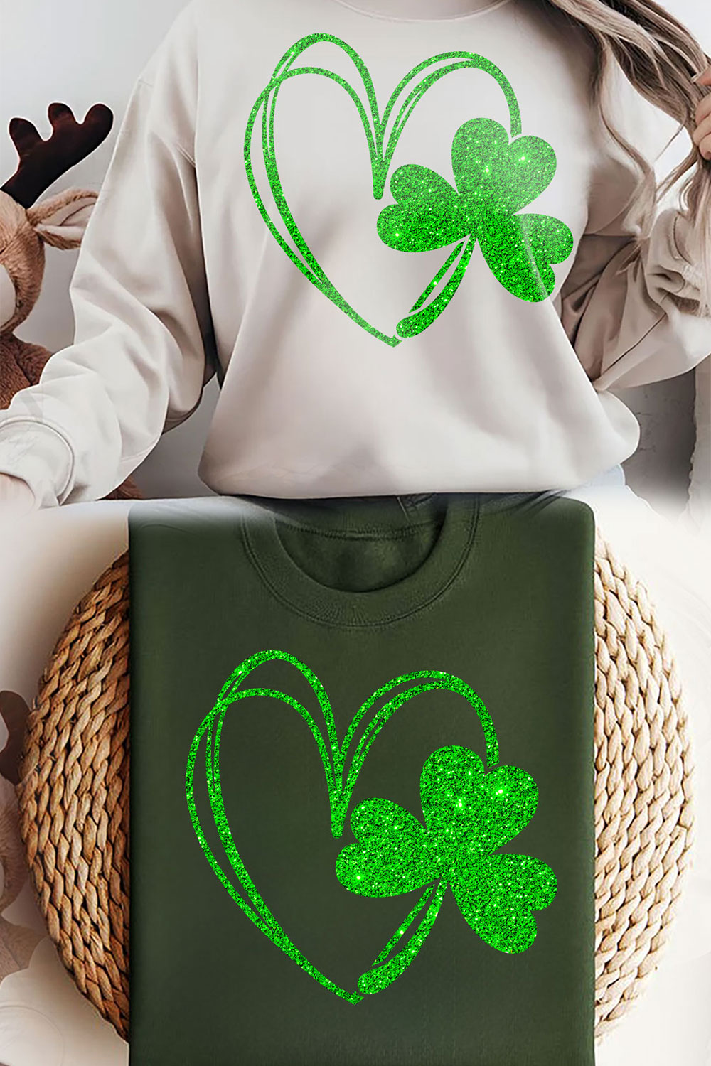 Love St Patrick’s Day T-Shirt Design svg pinterest preview image.