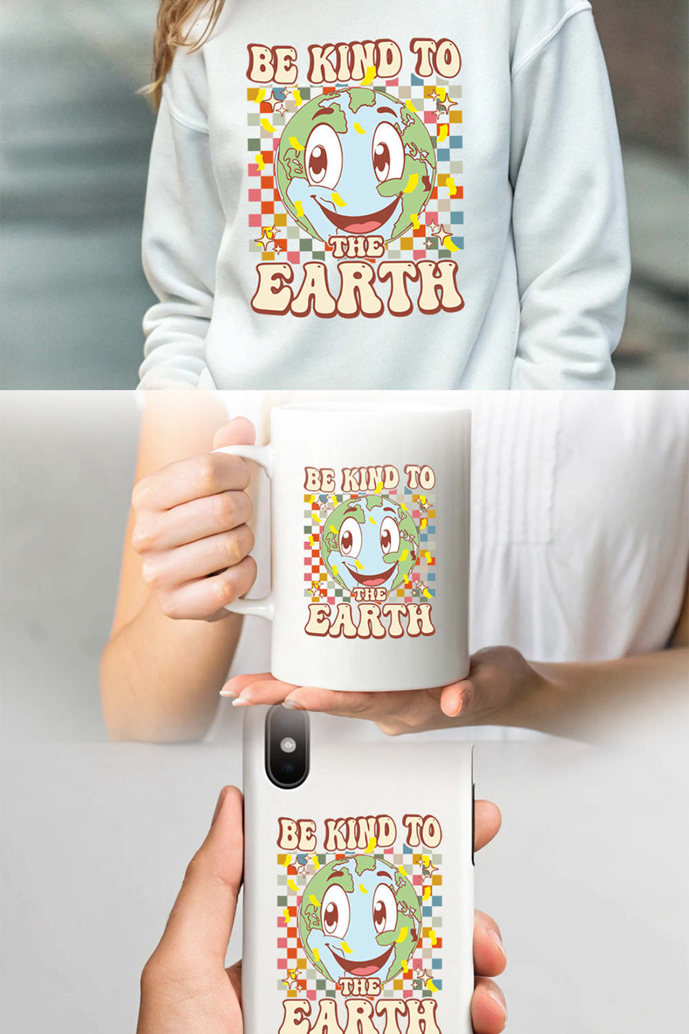 Earth Day Graphic design pinterest preview image.