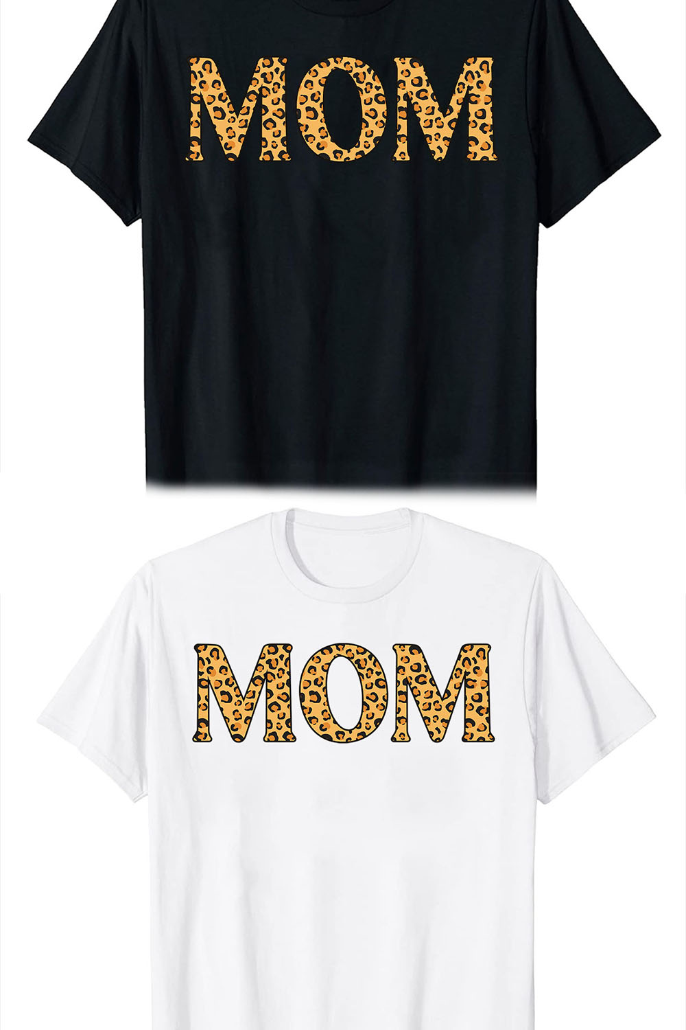 Leopard mom t shirt design pinterest preview image.