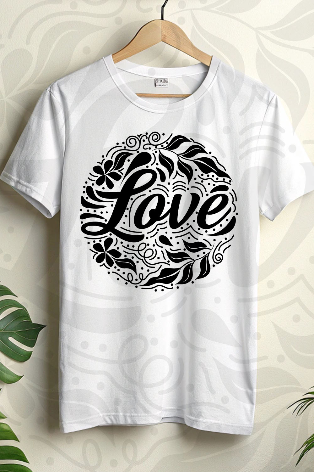 Love Typography Vector Graphic Design pinterest preview image.