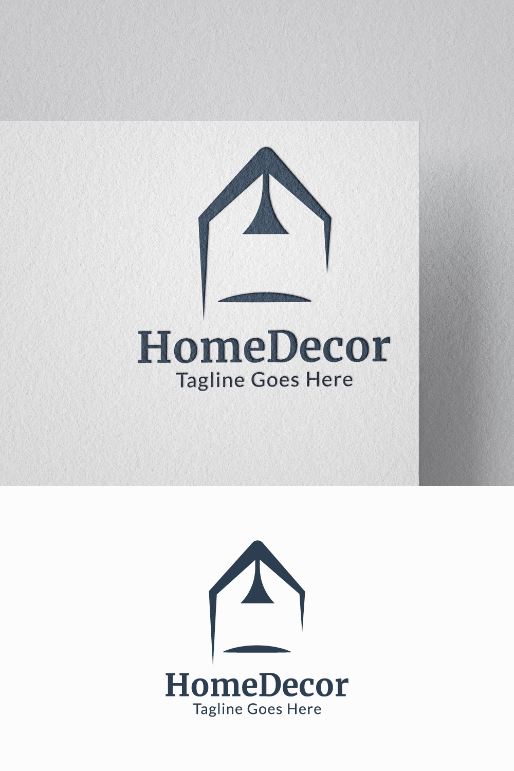 Home decor logo template design pinterest preview image.