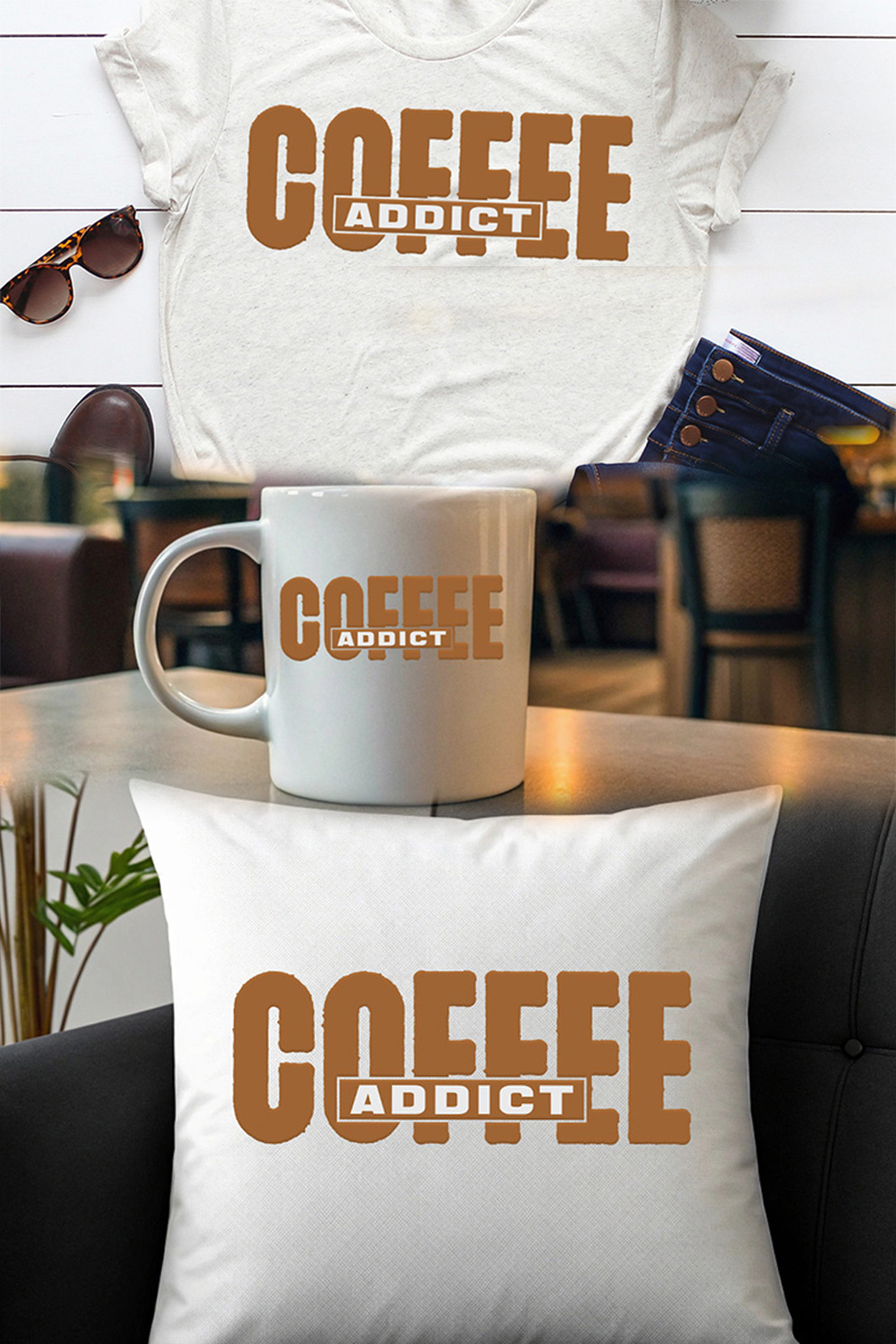 Coffee Graphics for Coffee loves pinterest preview image.