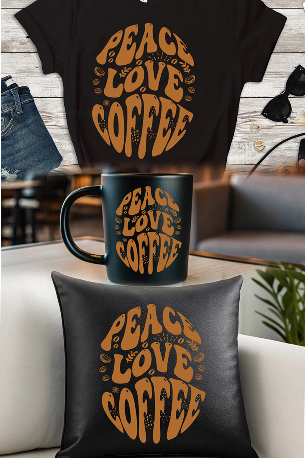 Coffee Graphics for Coffee loves pinterest preview image.