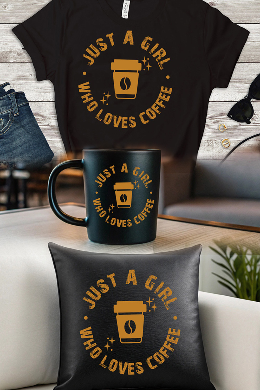 Coffee Graphics for Coffee loves pinterest preview image.