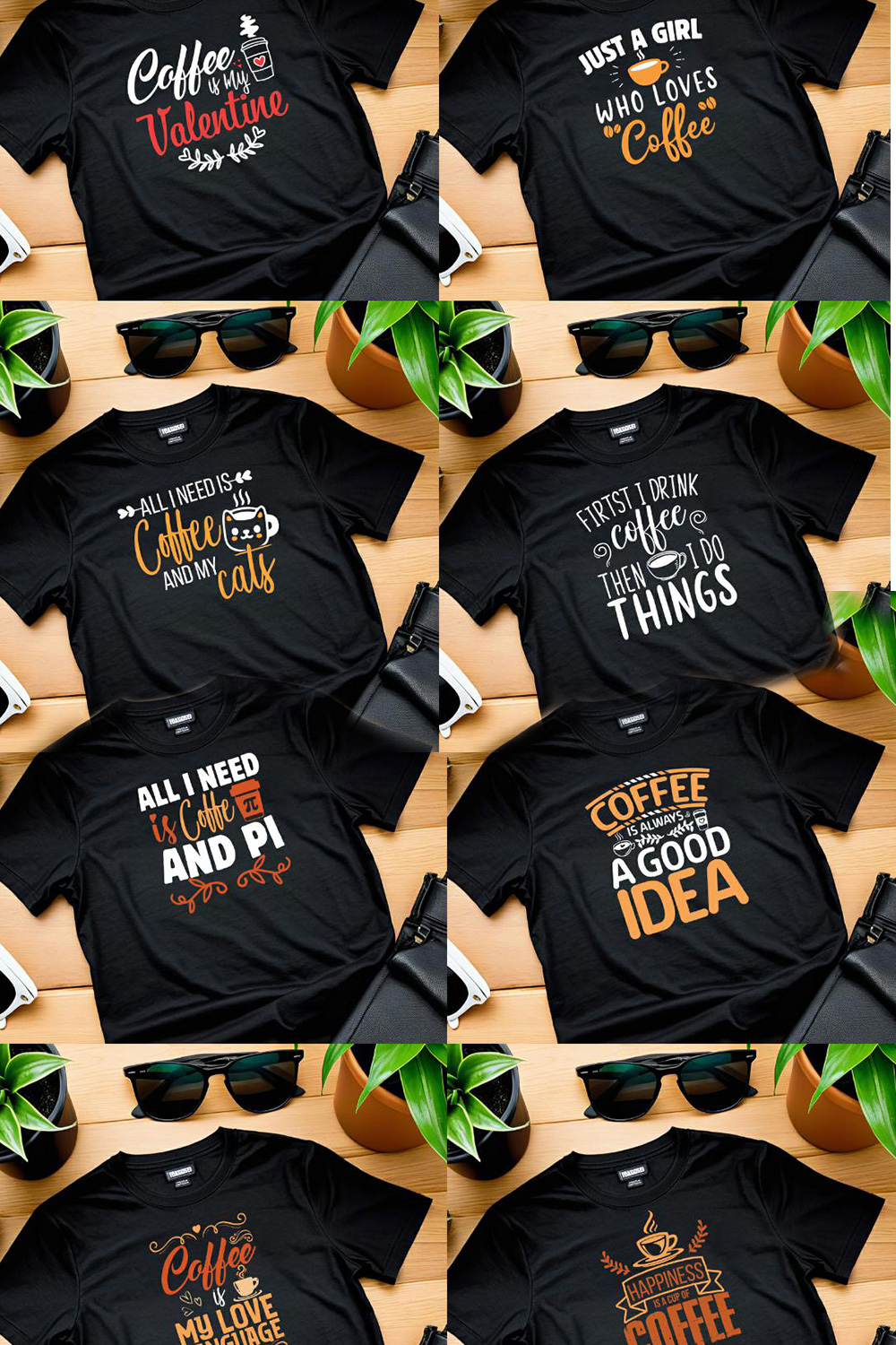 Coffee T-shirt Design pinterest preview image.