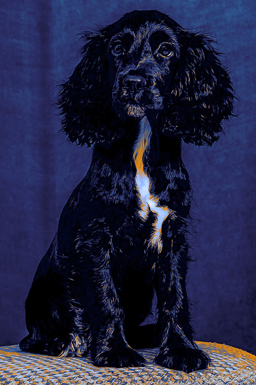 Dog Digital Paint Photoshop Action pinterest preview image.