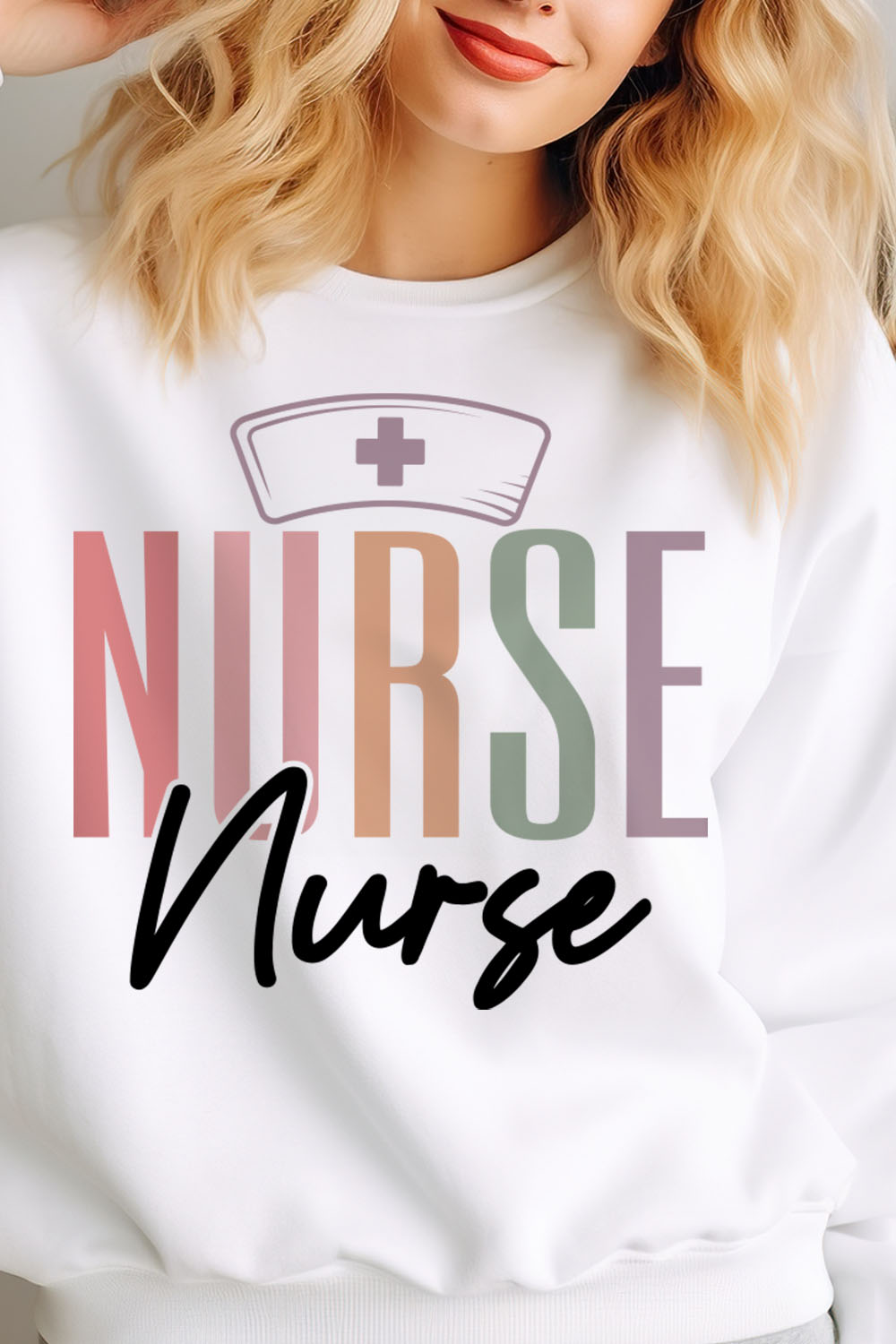 Nurse SVG Design,Nurse, Nurse Tshirt pinterest preview image.