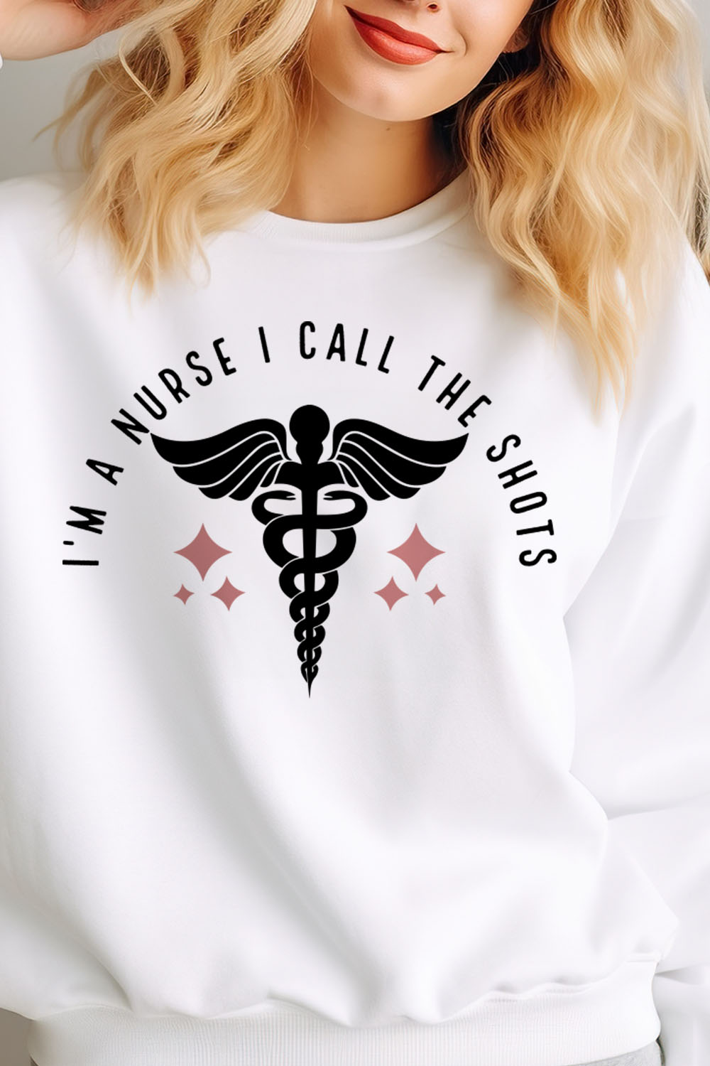 Nurse SVG Design, I'm a Nurse I Call The Tshirt pinterest preview image.