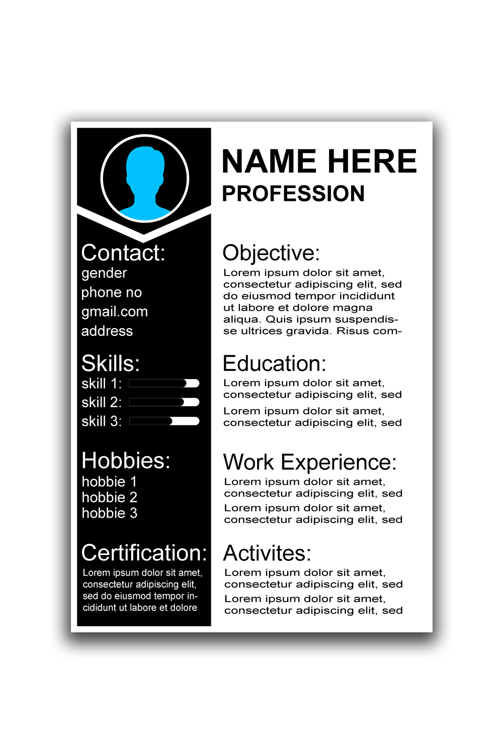 Professional Resume Templates for Every Career Stage pinterest preview image.