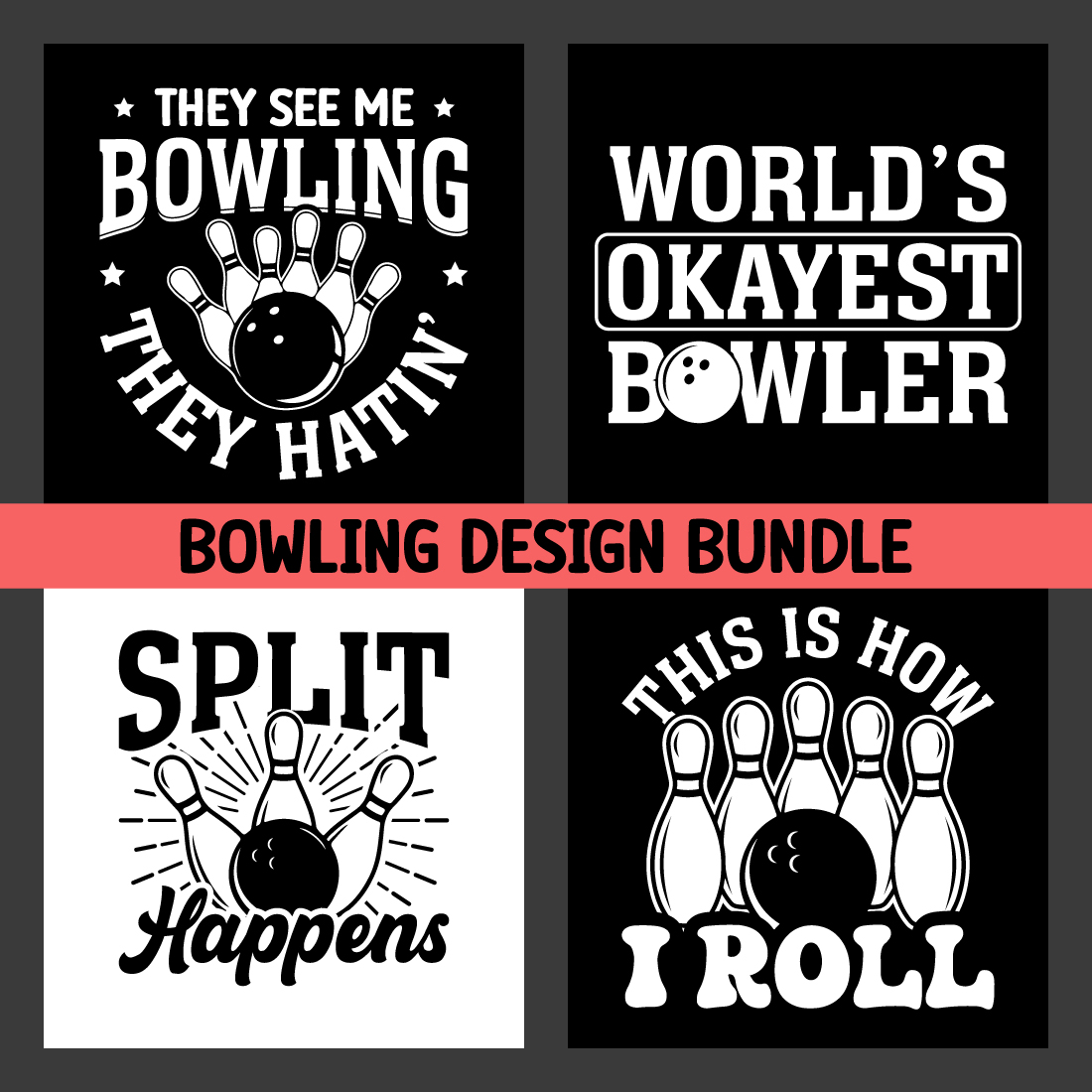 Bowling design bundle cover image.