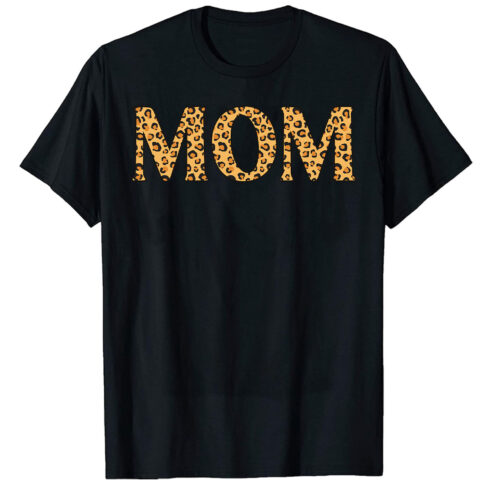 Leopard mom t shirt design cover image.