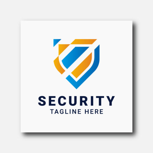 Security shield logo design with creative and modern style cover image.