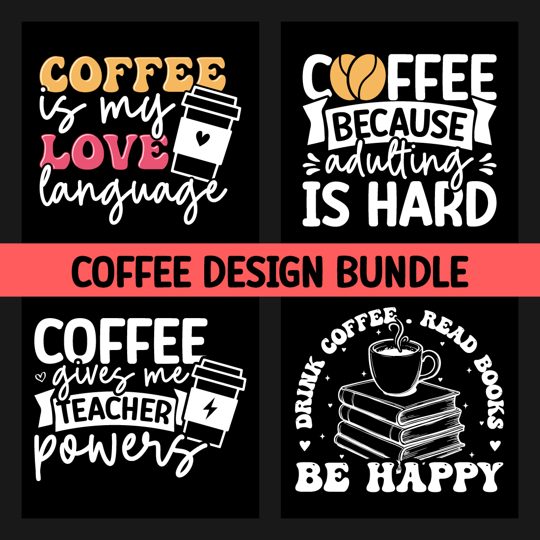 Coffee design bundle cover image.