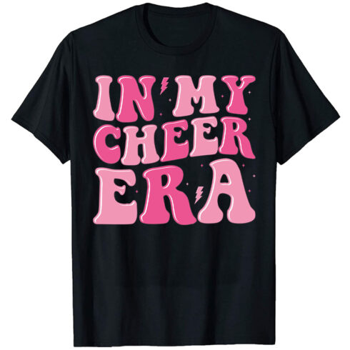 In my cheer era t shirt design cover image.