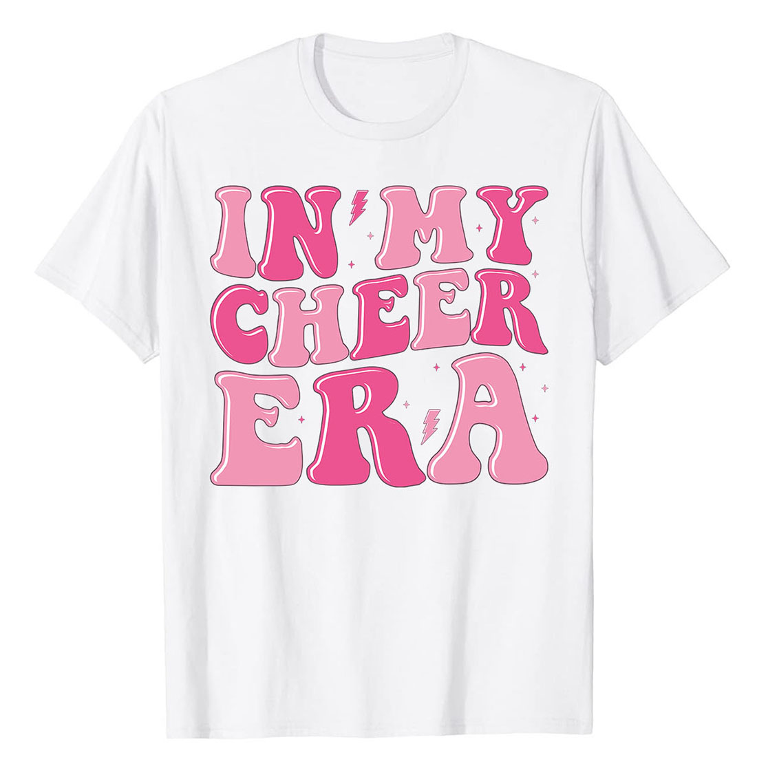 In my cheer era t shirt design preview image.