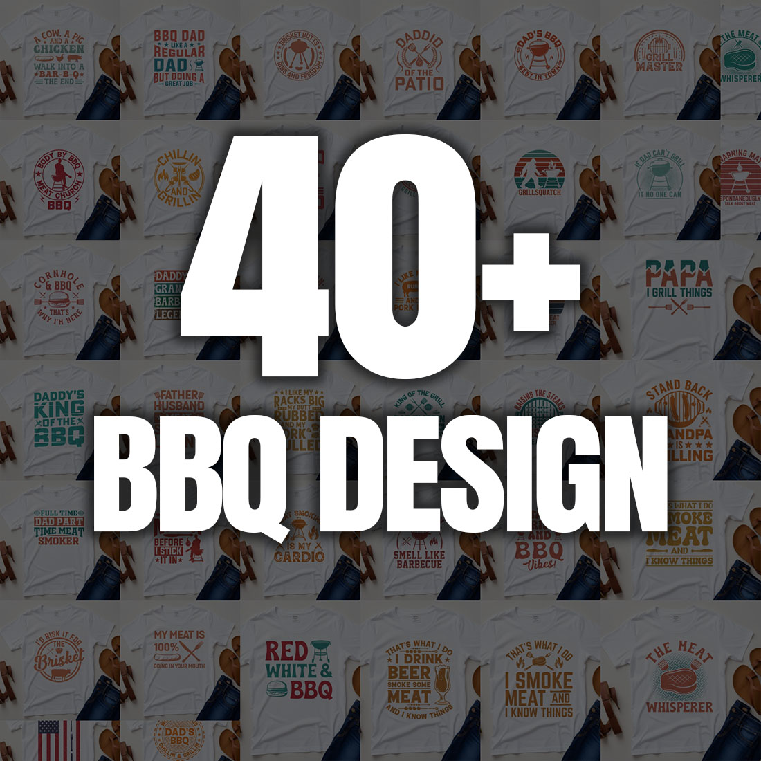 40 BBQ Graphic Design Bundle For BBQ Lovers cover image.