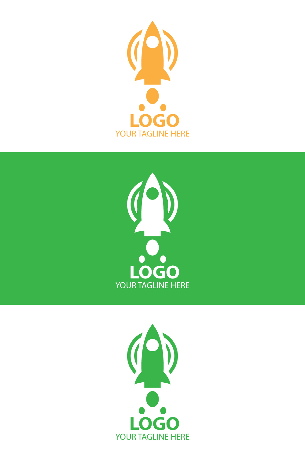 Rocket Ship Logo Design Bold, Modern, and Versatile Vector Graphics for Your Business pinterest preview image.