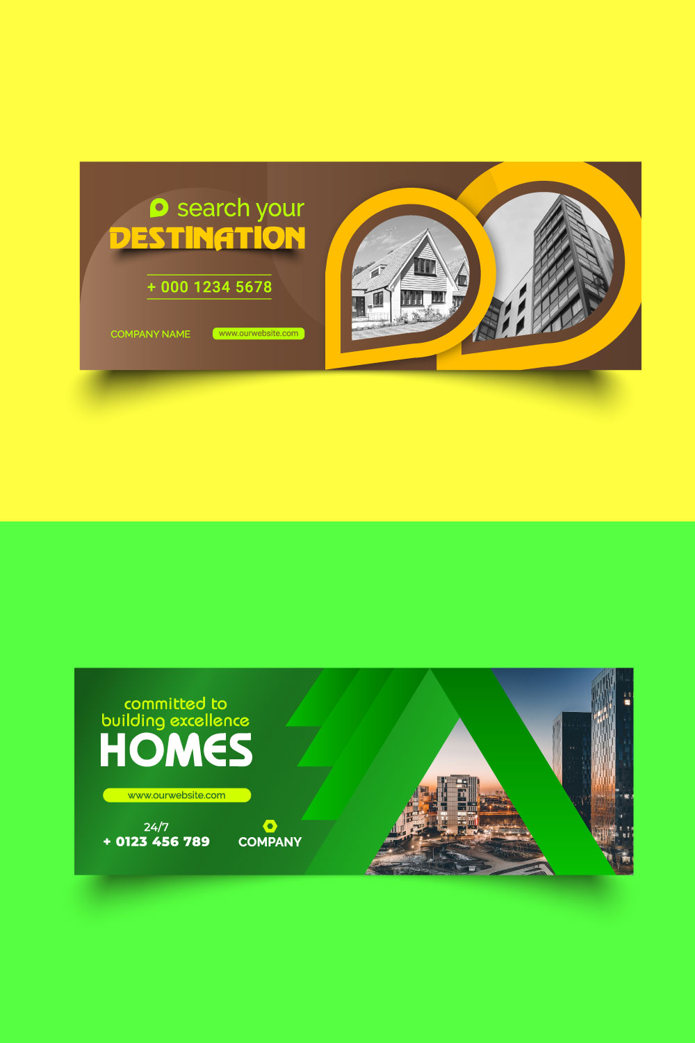 social media cover design, facebook cover photo, instagram cover design, twitter cover design and social media cover desing for real estate business pinterest preview image.