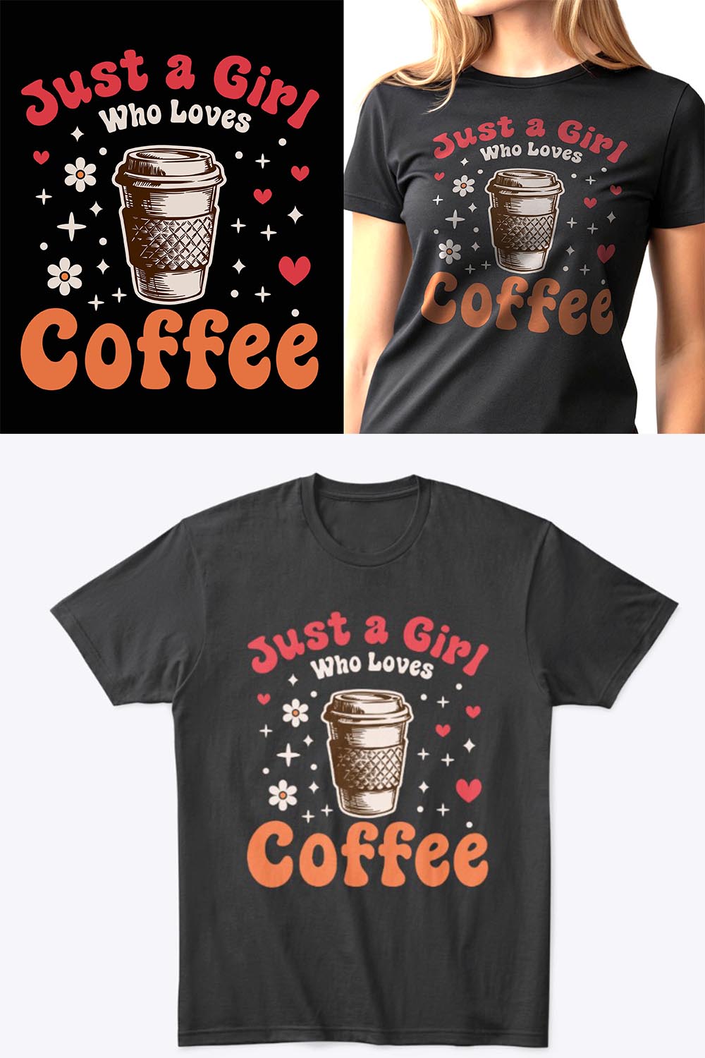 Just A Girl Who Loves Coffee pinterest preview image.