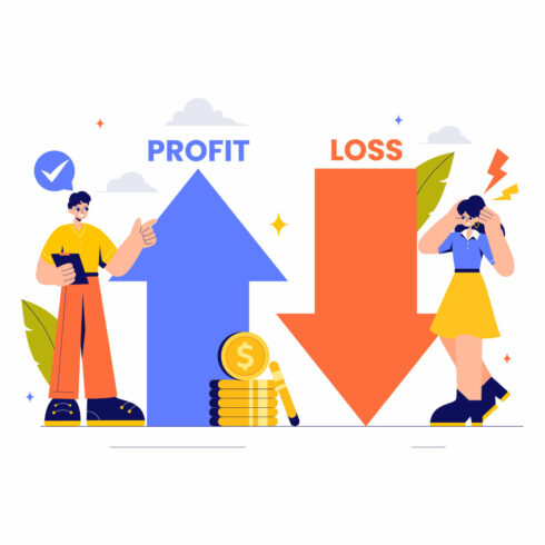 9 Business Profit and Loss Illustration cover image.