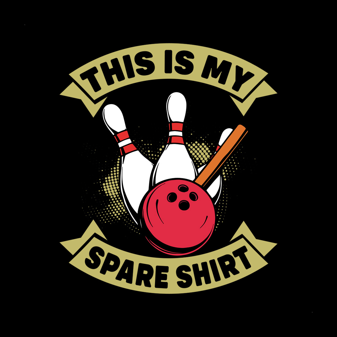 retro bowling graphic for mugs, hats, and t-shirts - perfect for bowling lovers cover image.