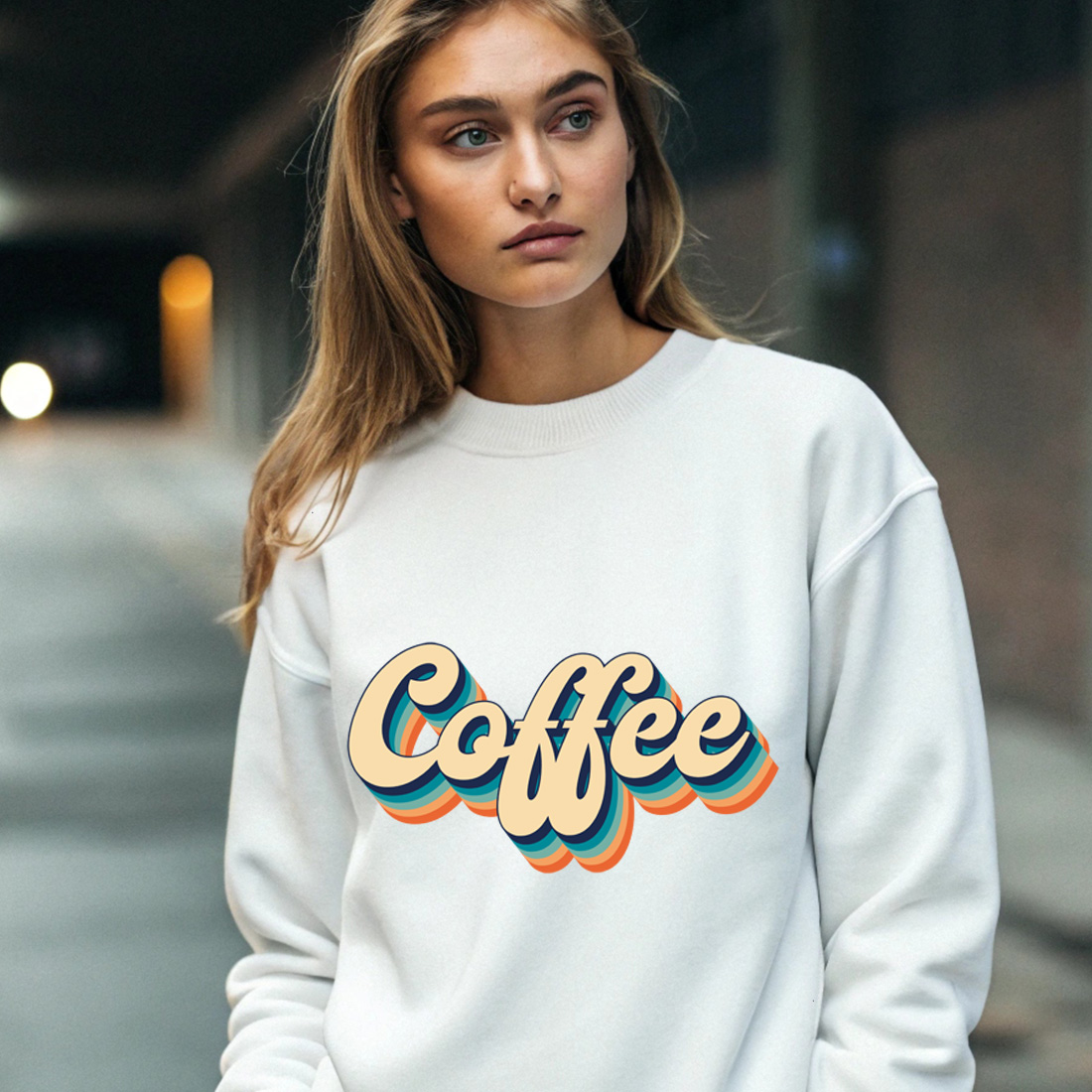 Retro Coffee Typography Design - Perfect for Cafes and Coffee Enthusiasts preview image.