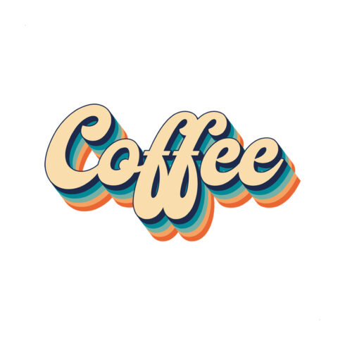 Retro Coffee Typography Design - Perfect for Cafes and Coffee Enthusiasts cover image.