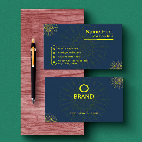 creative and simple modern business card design cover image.