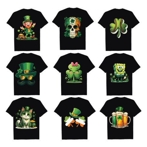 "Master Bundle 9: Exclusive St Patrick's Day T-Shirt Vector Art Collection" cover image.