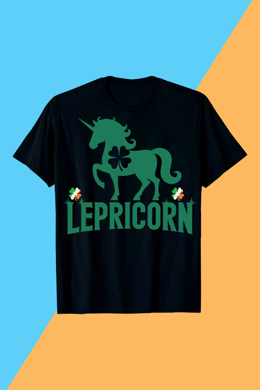 Lepricorn St Patrick's Unicorn Shirt" pinterest preview image.