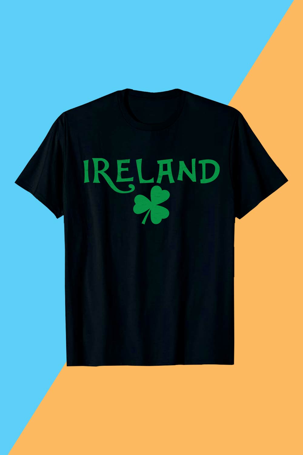 "Ireland Shamrock St Patrick's Day Design pinterest preview image.