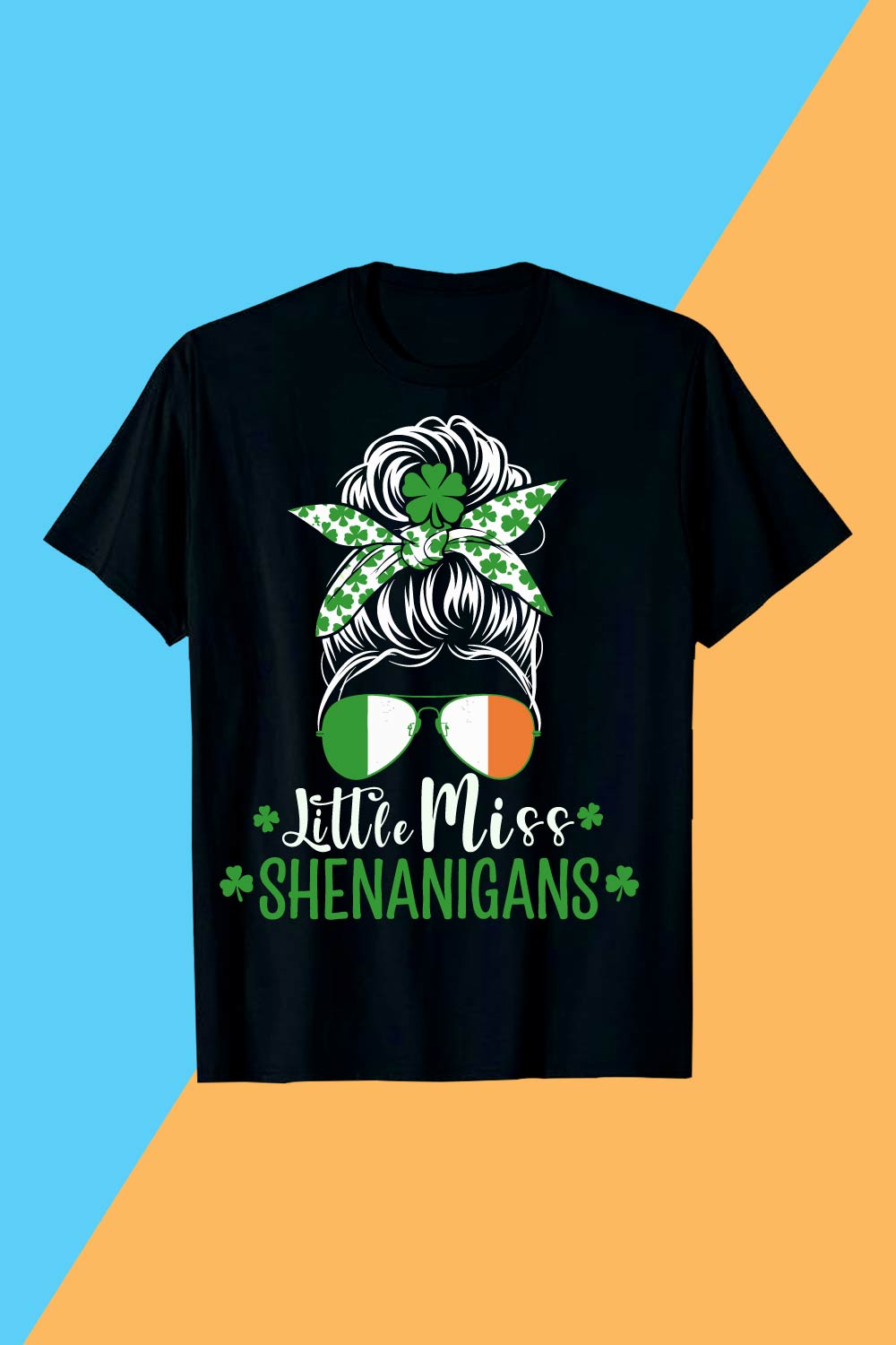 St Patrick's Day T-Shirt Design Bundle: 22 Print-Ready Designs for POD pinterest preview image.