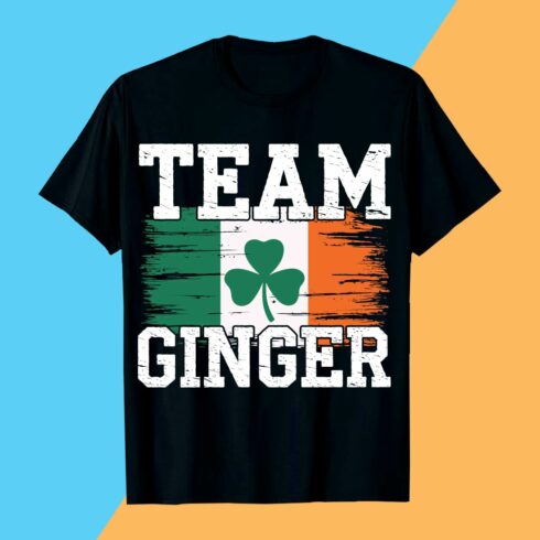 St Patrick’s Design Team Ginger Irish Flag Shamrock Design cover image.