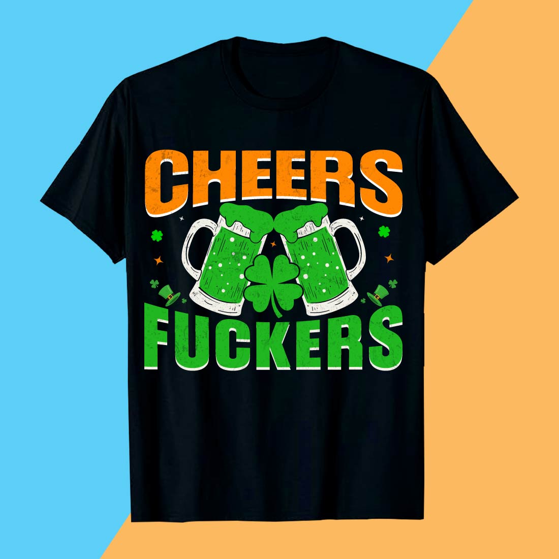 Cheers St Patrick's Day Design preview image.