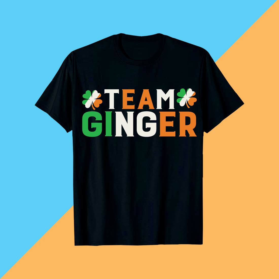 Team Ginger Irish Pride St Patrick’s Day T-shirt design cover image.