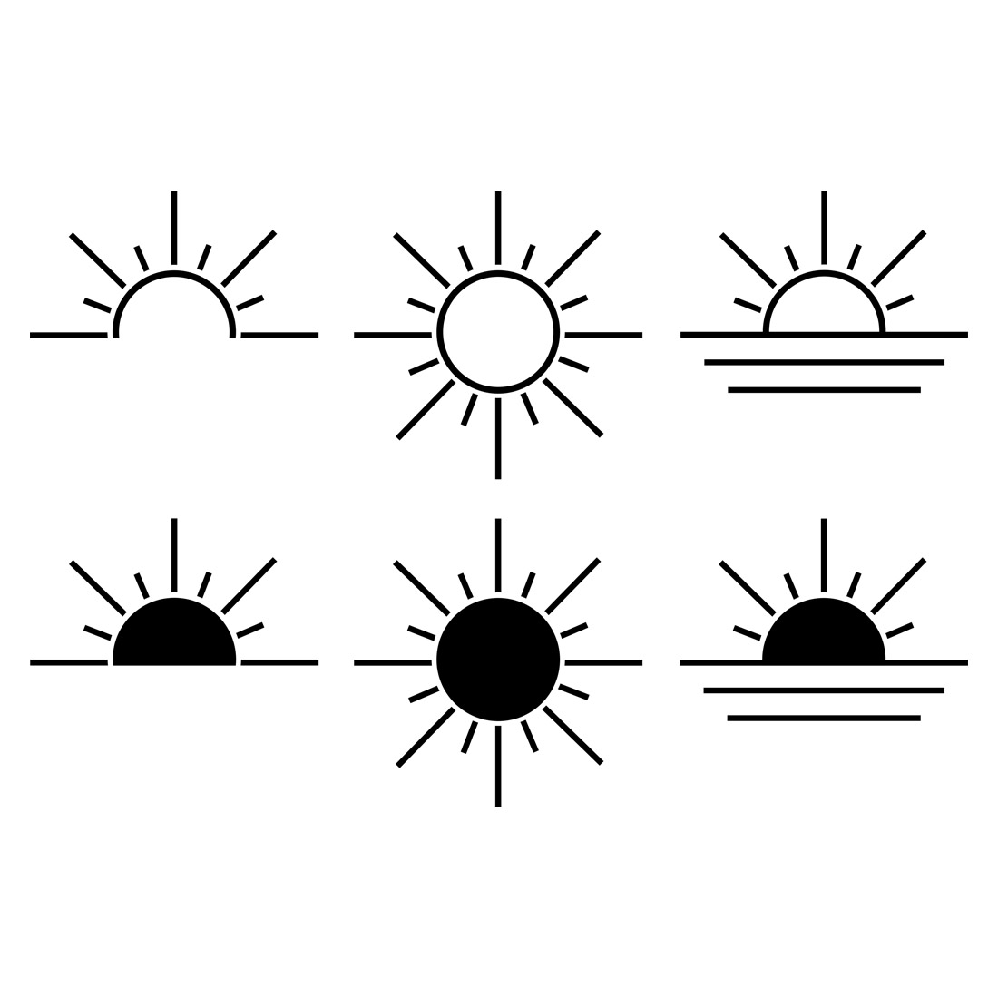 Sun Sunrise Sunset Png Clipart preview image.