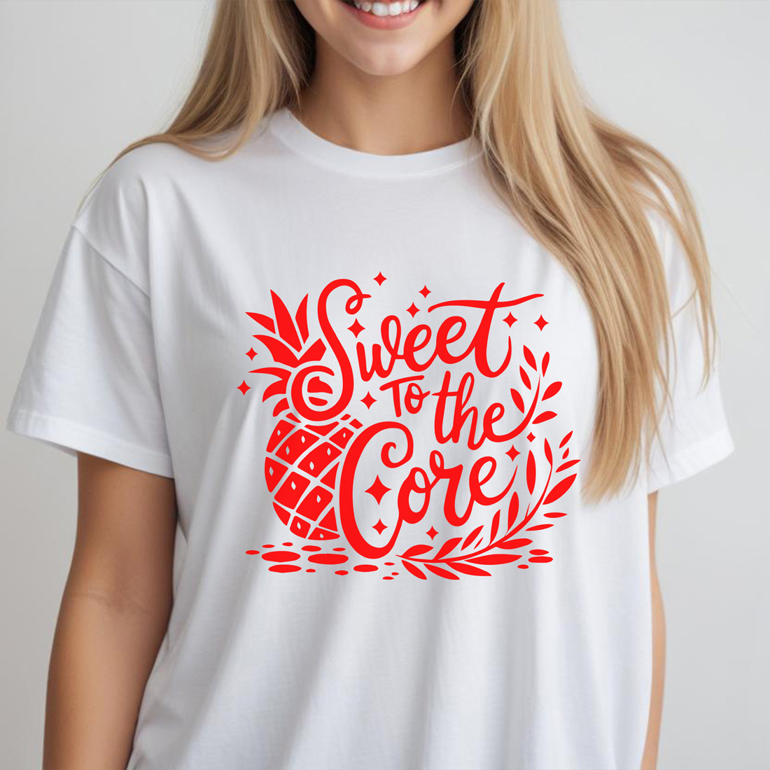 sweet to the core female tshirt front mockup 212