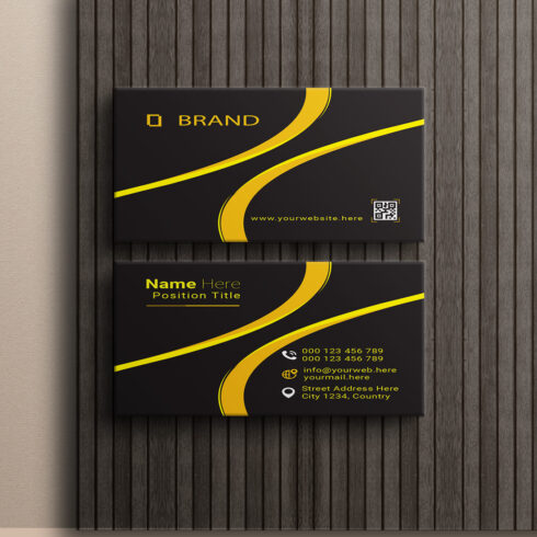 creative and simple modern business card design cover image.