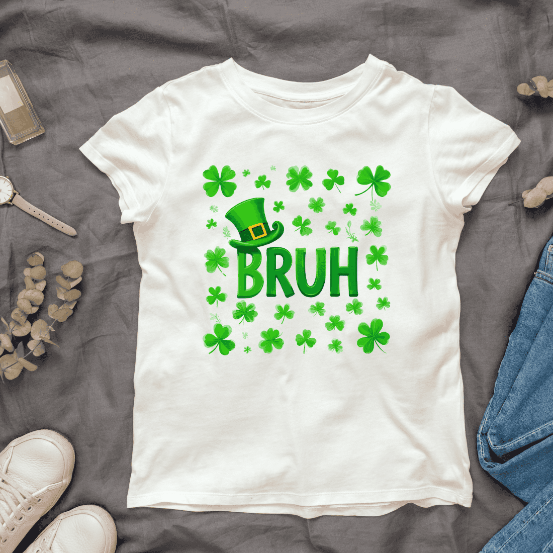 Humorous St Patrick's Day T-shirt Design cover image.