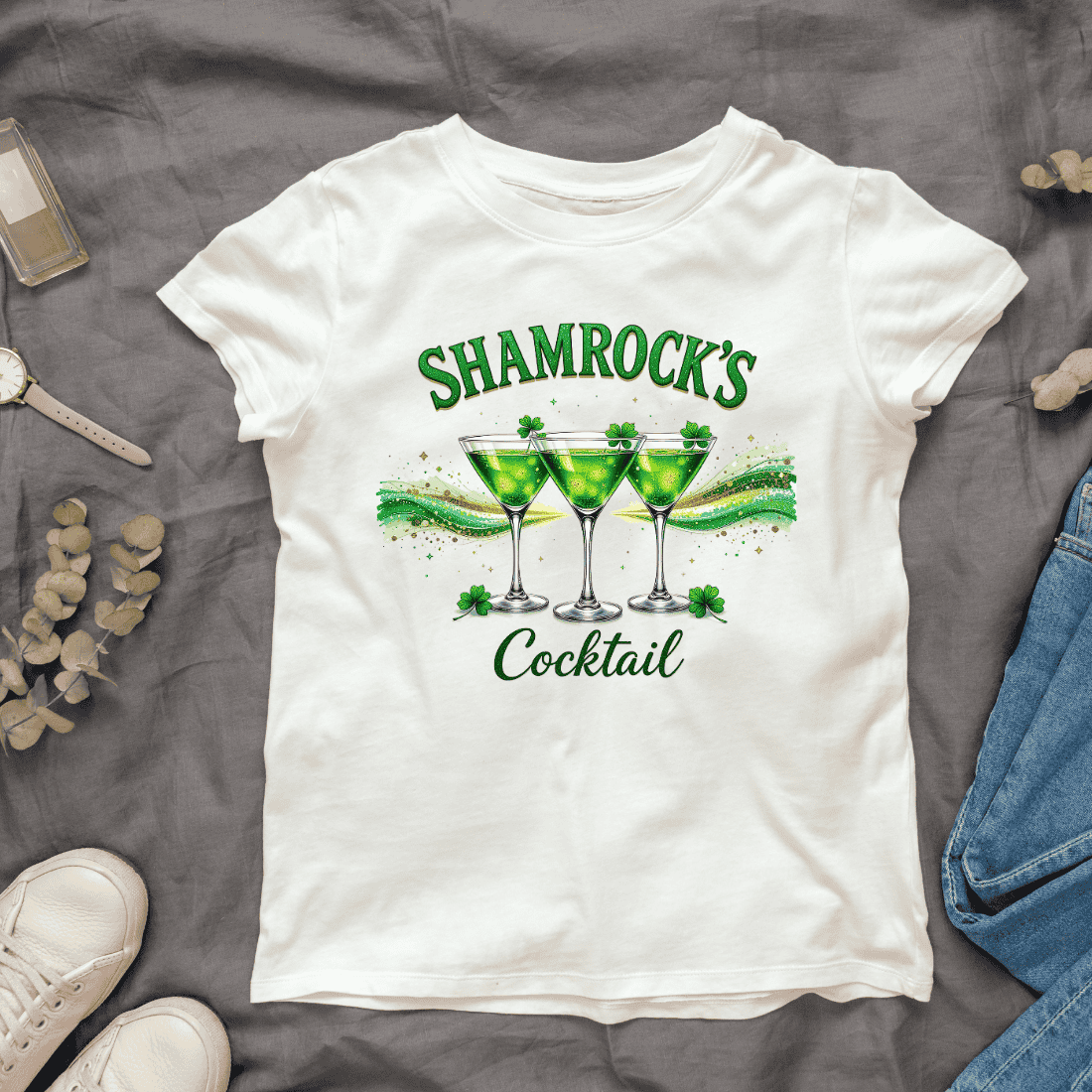 Irish Cocktail T-shirt Design cover image.