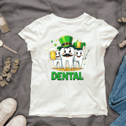 Irish Dental Health T-Shirt Design cover image.