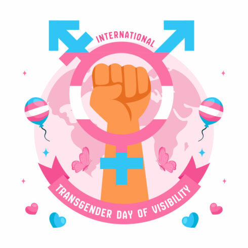 12 International Transgender Day of Visibility Illustration cover image.