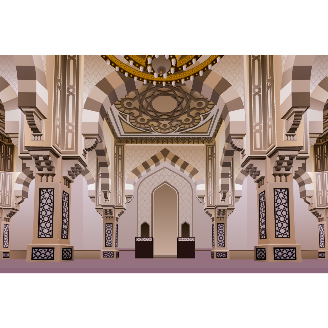 Vector Illustration of a Beautiful Mosque cover image.