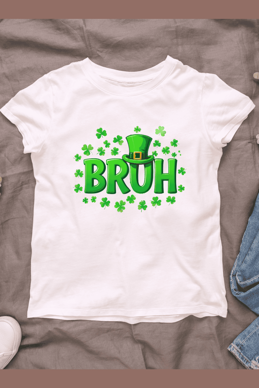 Funny St Patrick's Day T-shirt Design pinterest preview image.