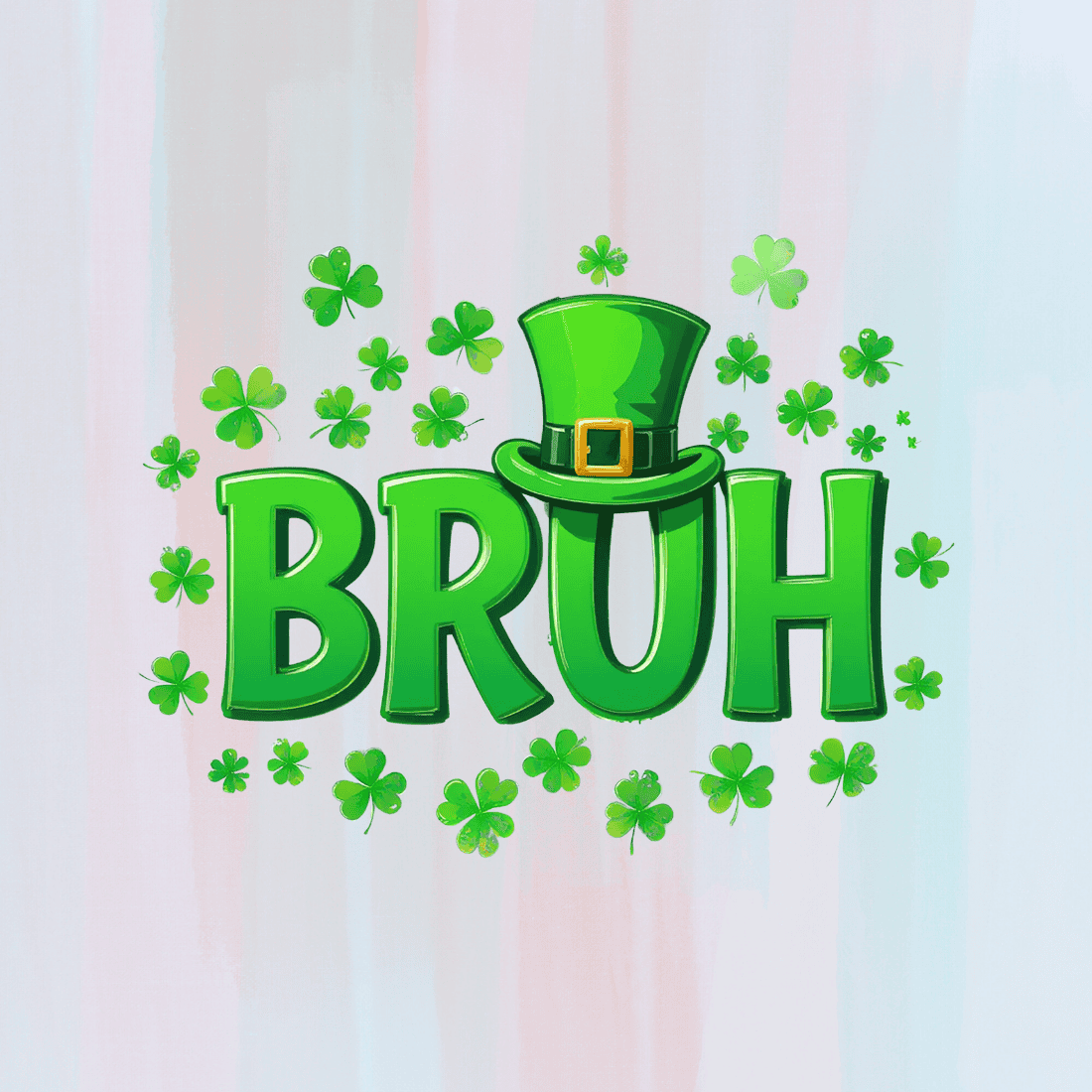 Funny St Patrick's Day T-shirt Design preview image.