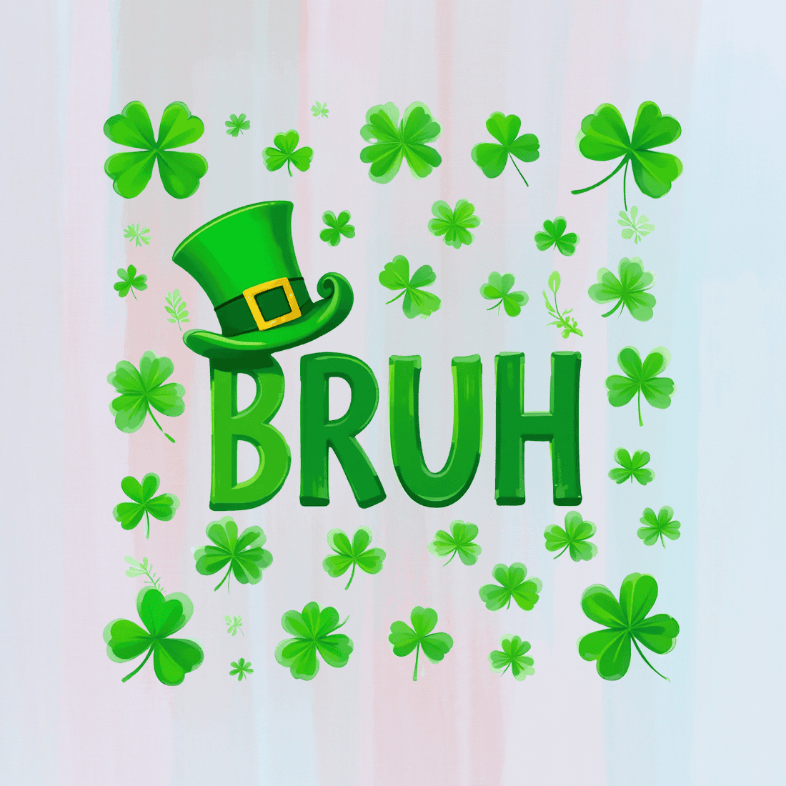 Humorous St Patrick's Day T-shirt Design preview image.