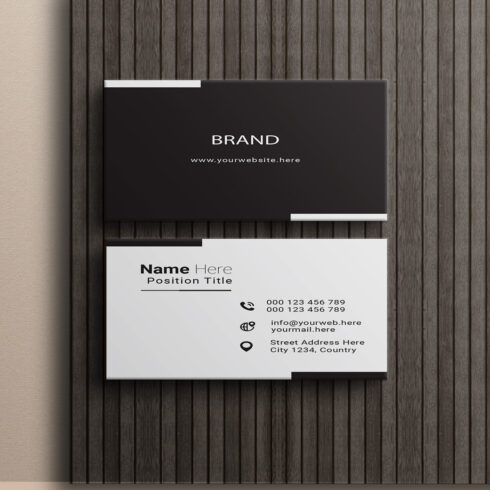 creative and simple modern business card design cover image.