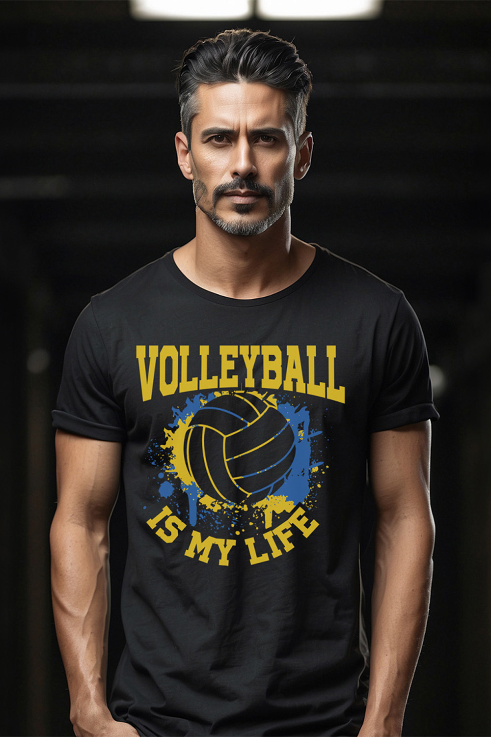 Volleyball is my life volleyball graphic design for volleyball lovers pinterest preview image.